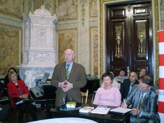<strong><em>Prowadząca czołówka imprezy: Dmytro Pawłyczko, Natalia Sydiaczenko, Wsewołod Tkaczenko</em></strong>